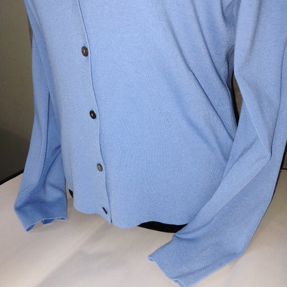 Charter Club Silk Blend Cardigan Sweater 2 Piece Set Petite Medium - Picture 4 of 14